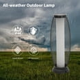thumbnail image 4 of Patio Solar Powered Lanterns Outdoor Lantern Flickering Flame Solar Lamp Metal Decorative Lights, 4 of 6