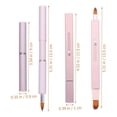thumbnail image 2 of OFFIGAM 2Pcs Pink Retractable Lip Applicator Soft Bristle Lipstick Brush Portable Makeup Tool, 2 of 8