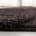 thumbnail image 6 of Safavieh Florida Ellen Modern Abstract Power Loomed Dark Brown/Beige Shag Runner Rug, 2'3" x 7', 6 of 8