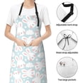 thumbnail image 6 of Pofeuu Rabbit And Star Print Waterproof Apron with Pockets Adjustable Cooking Aprons Kitchen Bib for Baking Household Cleaning, 6 of 8