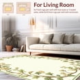 thumbnail image 2 of ODIKA 8'x10' Machine Washable Non-Slip Area Rug, Timeless Elegance Floral Accent High Traffic Rug, Beige, 252932, 2 of 7
