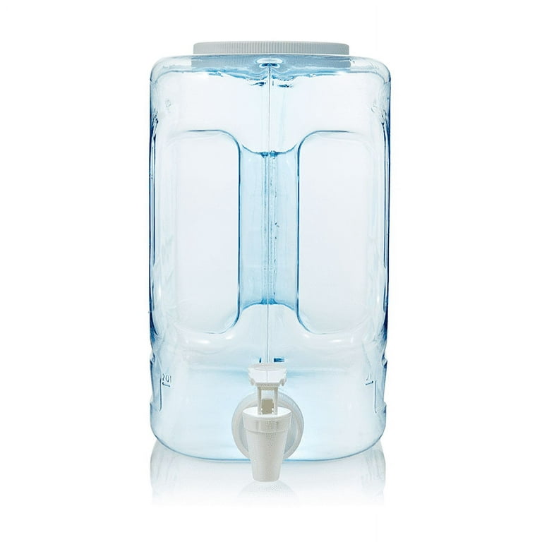 1 Gallon BpA Free Slimline Plastic Refrigerator Water Dispenser - Black