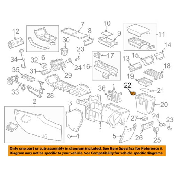 GM OEM Center Console-Auxiliary Radio Stereo Input Jack 20928734