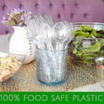 thumbnail image 2 of 100 Pcs Clear Plastic Forks Strong Heavy Duty Reusable, 2 of 5