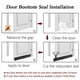 thumbnail image 5 of Tira de silicona para puerta de 100 cm con respaldo autoadhesivo para juntas de puertas o ventanas, 5 of 9