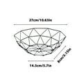 thumbnail image 3 of Ranliy Metal Wire Countertop Fruit Basket Bowl, Iron Arts Fruit Storage Baskets, Vegetable Bowls for Fruits, Veggies, Snacks, Home Decor, Table Centerpieces, 3 of 5
