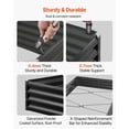 thumbnail image 3 of Metal Raised Garden Bed Galvalume Planter Box 8x4x1 ft Dark Gray Outdoor, 3 of 11