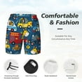 thumbnail image 5 of Gaeub Vehicles Cartoon with Funny Drivers Mens Swim Trunks Stretch Beach Shorts Quick Dry for Men Swim Shorts Swimwear with Pockets- Medium, 5 of 9