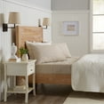 thumbnail image 2 of Great Bay Home Striped Microfiber Wrinkle Resistant Sheet Set  (Queen, Taupe), 2 of 7