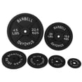 thumbnail image 2 of Fitvids Cast Iron Plate Weight Plate For Strength Training And Weightlifting, 1-Inch Center (Standard), 5Lb (Set Of 4), 2 of 3