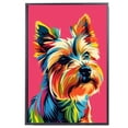 thumbnail image 2 of Silky Terrier Dog Canvas Wall Art Poster Prints Colorful Pop Animal Art Wall Decor Dog Picture Artwork Pet Dog Painting Poster for Home Bedroom Living Room Decoration Framed, 2 of 6