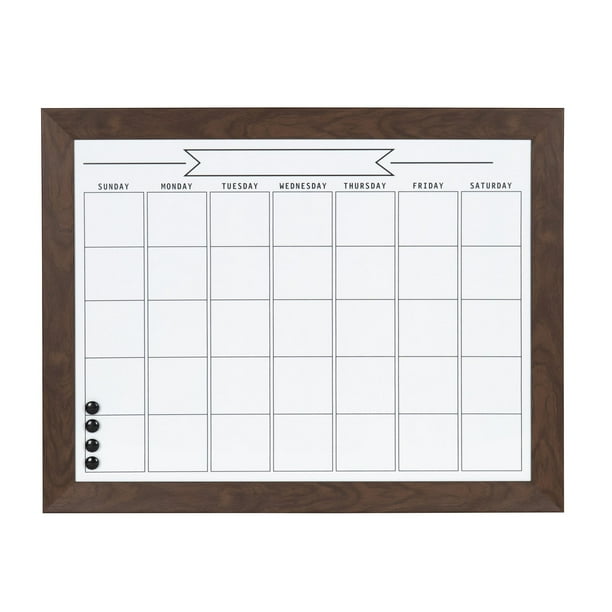 DesignOvation Beatrice Framed Dry Erase Monthly Calendar