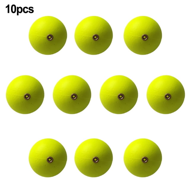 10Pcs Fishing Floating Bobbers Buoyancy Balls Drift Ball Foam Strike Indicator