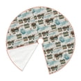 thumbnail image 2 of Kdxio Transport Train Print Christmas Tree Skirt Christmas Xmas Tree Skirts Mat for New Year Holiday Christmas Party Decorations-36", 2 of 7