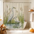 thumbnail image 5 of Vintage Wildlife Birds Shower Curtain Set - Standard 72" x 72" Washable Bathtub Curtain with 12 Hooks, Farmhouse Botanical Water Reflection Waterproof Fabric Stall Shower Curtains for Bathroom Décor, 5 of 8