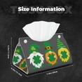 thumbnail image 5 of Sikiie Spring St Patrick’S Day Irish Gnomes Leather Tissue Box Cover Rectangle, Long Tissue Box Cover, Tissue Box Holder, Tissue Holder for Bathroom, 5 of 7