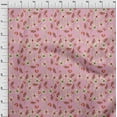 thumbnail image 3 of oneOone Cotton Poplin Light Pink Fabric Flower Watercolor Quilting Supplies Print Sewing Fabric By The Yard 56 Inch Wide, 3 of 4