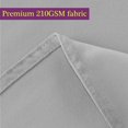 thumbnail image 3 of LAICAIW 210GSM Round Table Cloth, Water Resistance Microfiber Tablecloth, Decorative Fabric Circular Table Cover for Outdoor and Indoor Use (Silver, 70 Inch Diameter), 3 of 7