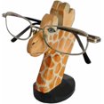 thumbnail image 1 of Soporte de madera tallada a mano para gafas de animales, soporte para gafas de sol, soporte para gafas de escritorio, decoración navideña, regalo para oficina en casa (jirafa), 1 of 5
