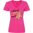 thumbnail image 3 of Inktastic Official Cookie Tester Cute Gingerbread Women's V-Neck T-Shirt, 3 of 5