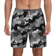thumbnail image 2 of Picia Horse Silhouette pattern Mens Swim Trunks with Compression Liner Stretch Beach Shorts Quick Dry with Zipper Pockets No-Chafing Board Shorts-XX-Large, 2 of 9