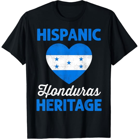 Honduran Flag Heart Hispanic Heritage Honduras Kids T-Shirt