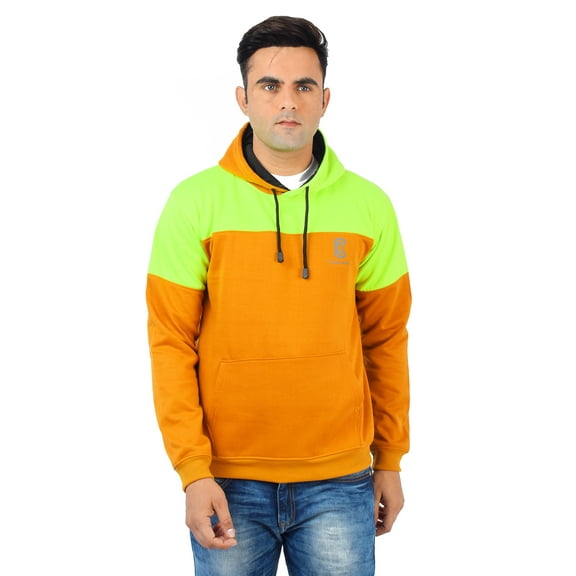Chanda Khuba Hoodies for Men Red and Blue Fleece Blend Full Sleeve Sweatshirt for Men - CKHD06-06-S