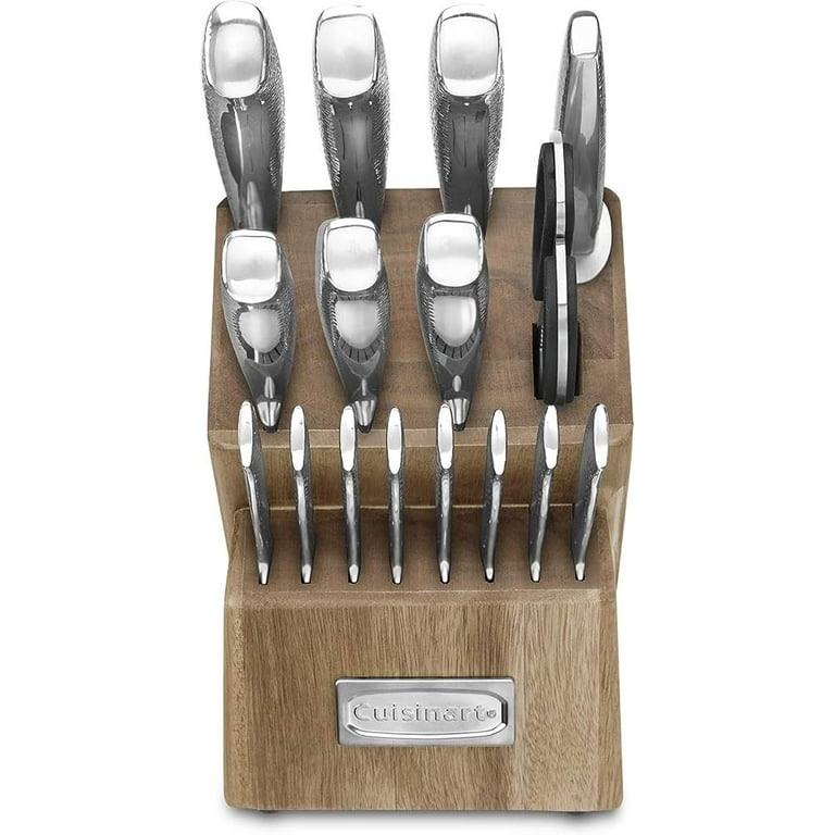 SideDeal: Cuisinart 10-Piece Stainless Steel Hammered Knife Block Set
