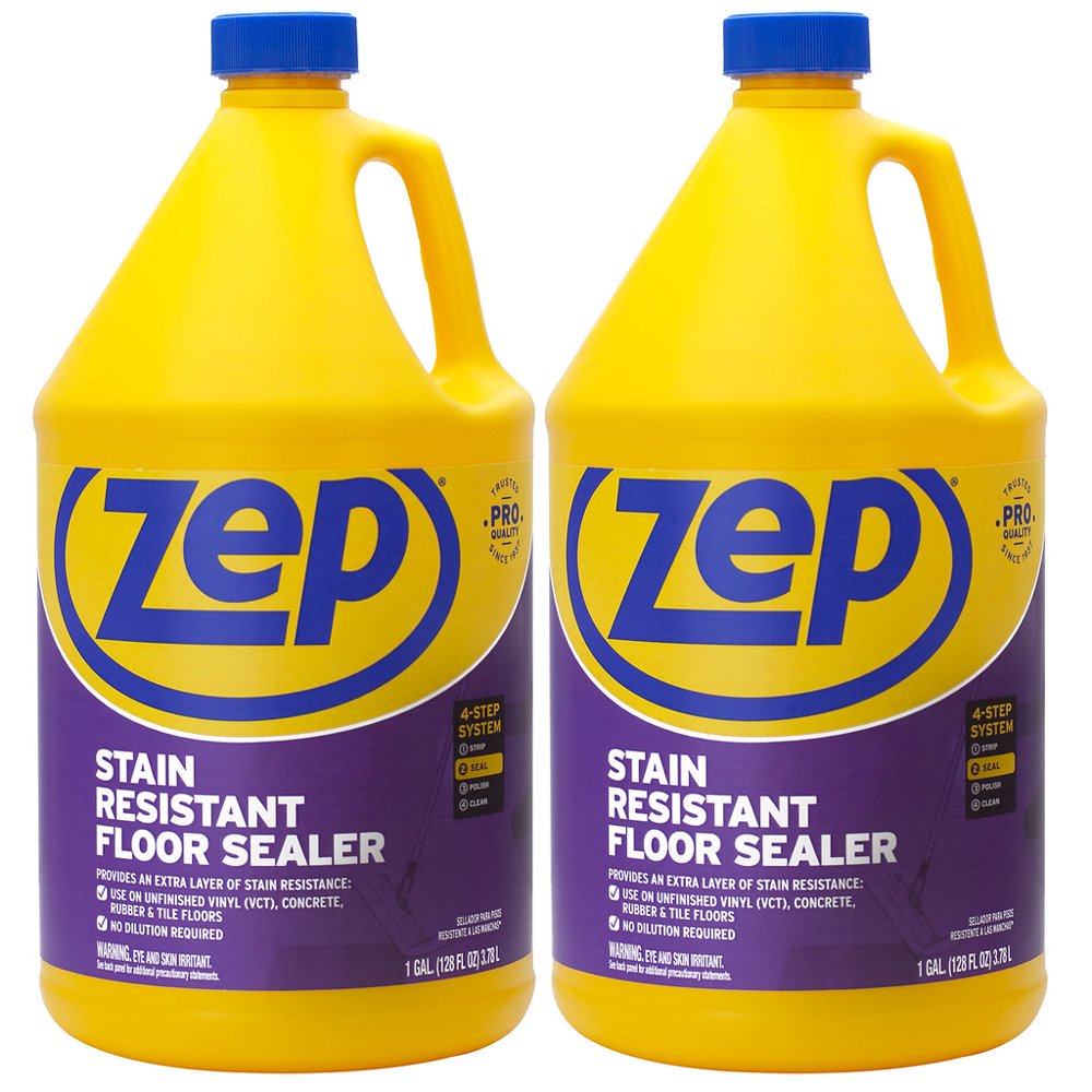 Zep Stain Resistant Floor Sealer ZUFSLR 128 ounce (Pack of 2)