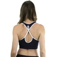 thumbnail image 2 of ToBeInStyle Women's Crossed Keyhole Back Sports Bra, 2 of 3