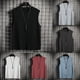 thumbnail image 4 of Camiseta sin mangas Fule para hombre, estilo musculoso, lisa, sin mangas, para gimnasio, de verano, 4 of 7