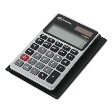Innovera 12-Digit LCD Handheld Calculator, Black