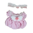 thumbnail image 2 of Vestido de Princesa para Muñecos de Peluche. Haz tus propias muñecas. Ropa para cambiarse de muñecas. Falda con mangas abullonadas para muñecas de 7,8 Rosa, 2 of 8