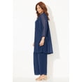 thumbnail image 3 of Catherines Women's Plus Size 3-Piece Sequin Tank Pant Suit, 3 of 4