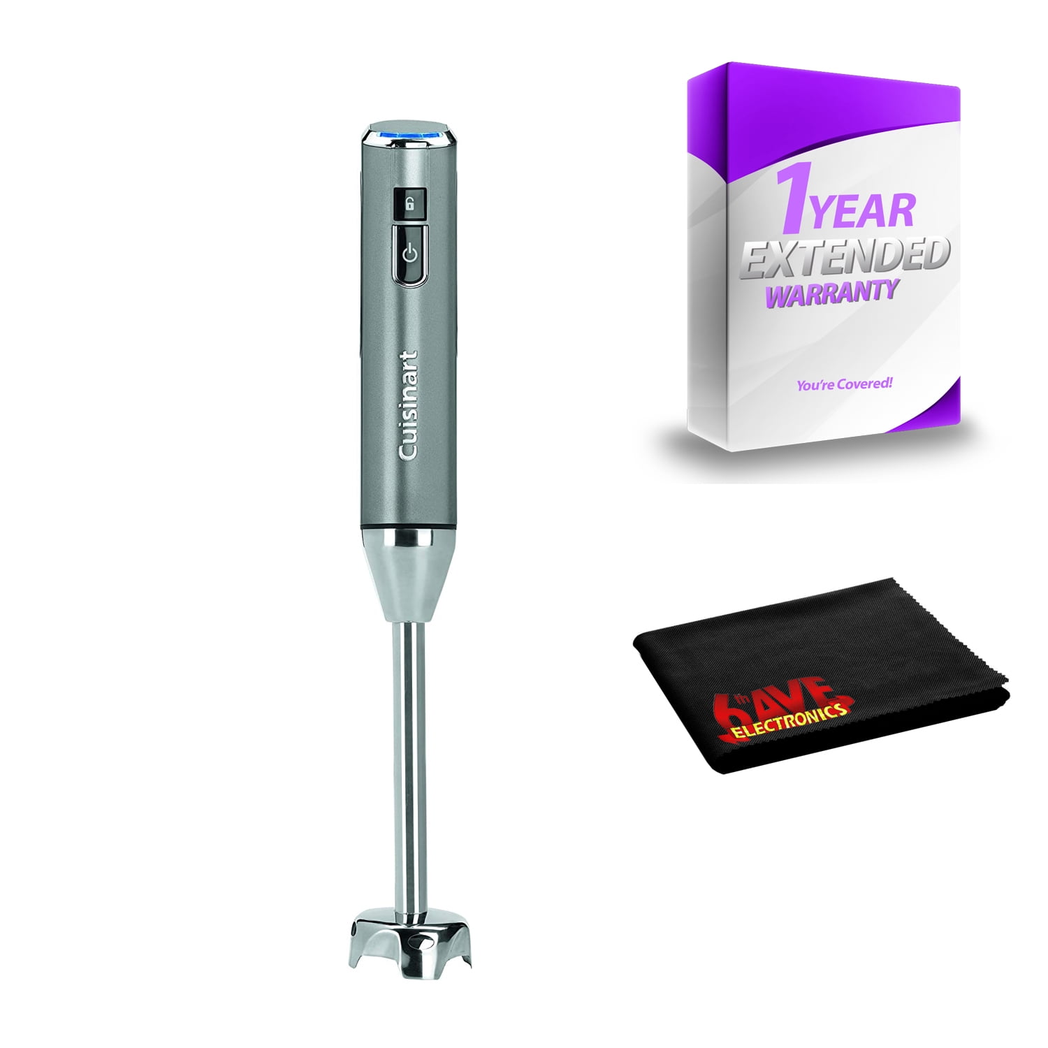 Cuisinart EvolutionX Cordless Rechargeable Hand Blender Black and Gray