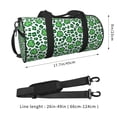 thumbnail image 2 of Lafuoo Leopard print St. Patrick's Day Pattern Round Duffel Bag with Adjustable and Detachable Shoulder Strap Sports Gym Bag for Travel, Business, Sports-One Size, 2 of 6