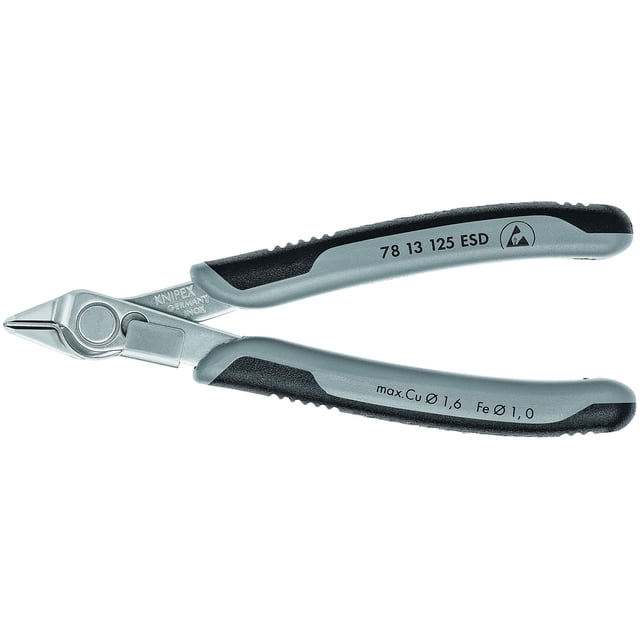 Alicates KNIPEX 78 13 125 ESD Electronics Super-Knips de 12,5 cm