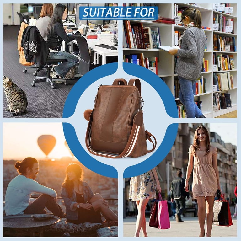 Spencer Backpack Purse for Women PU Leather Travel Bag  display picture 1