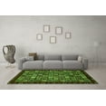 thumbnail image 3 of Ahgly Company Indoor Square Abstract Green Modern Area Rugs, 7' Square, 3 of 4