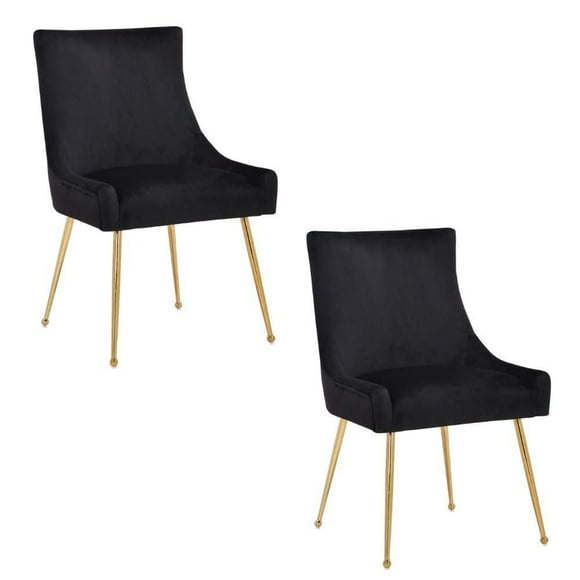 CHAISE HEYE II en noir ENSEMBLE DE 2