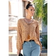 thumbnail image 2 of LASCANA Women's Floral Boho Blouse Shirt Tassels, 2 of 5