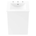 thumbnail image 5 of Modway Bryn 18" Wall-Mount Bathroom Vanity in White White, 5 of 9