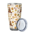 thumbnail image 2 of KLL Cute Bee Honey Jar Hive Bear Print 40oz Stainless Steel Insulated Car Cup with Spillproof Lid - Keep Your Drink Hot or Cold on the Go-Straw Two-piece Set, 2 of 8