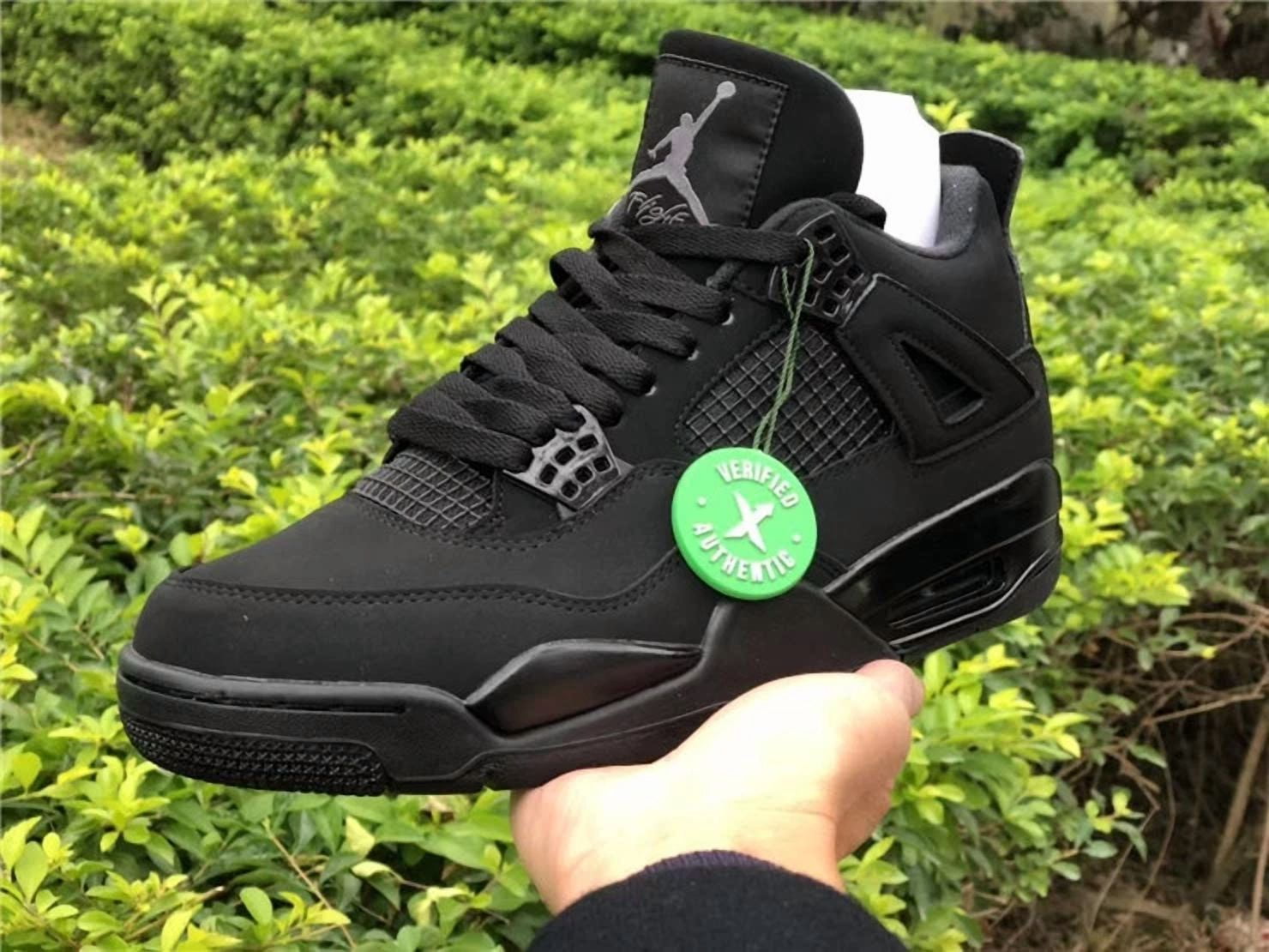 Size 11 - Jordan 4 Retro Mid Black Cat - Walmart.ca