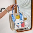 thumbnail image 4 of Bolsa de dibujos animados Kawaii Sanrio Cinnamoroll, bolso tejido a mano, bolso de Material casero Diy, regalo, Graffiti, bolsa de lona de mano, tendencia, 4 of 4