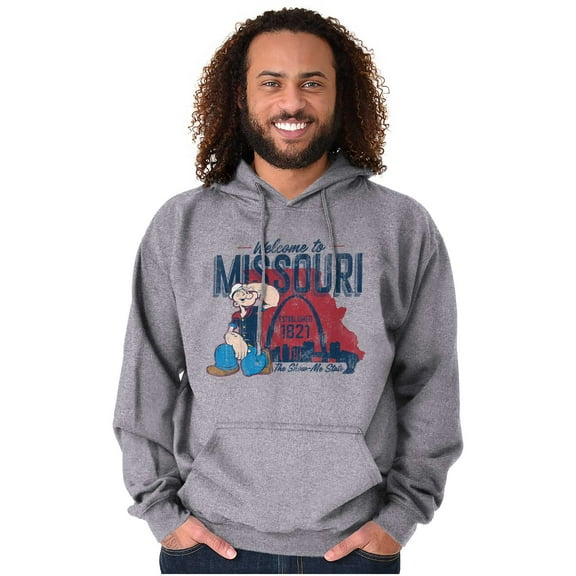 Popeye Missouri Welcome to MO Arches Hoodie Sweatshirt Women Men Brisco Brands S