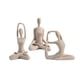 thumbnail image 5 of 3 x Estatua de mujer de yoga Adorno Estatuas de yoga nórdicas Escultura Figura de yoga para estante de dormitorio Decoración de escritorio Regalo de i Arenisca, 5 of 8