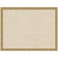 thumbnail image 4 of Kate and Laurel Framed Fabric Pinboard 26 x 20, Neutral Weave Printed Linen Decorative Bulletin Board for Use as a Vision Board or Wall Organization, Mila Dark Gold Frame, 4 of 8