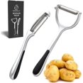 thumbnail image 1 of Multi-functional Peeler, Suitable For Heavy Kitchen Use, Features Ergonomic Non-slip Handle And Rust-proof Construction, Dishwasher Safe, 2PCS, 1 of 5