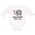 thumbnail image 3 of Inktastic Mimi and PopPop Love Me Baby Gift Boys or Girls Long Sleeve Baby Bodysuit, 3 of 5